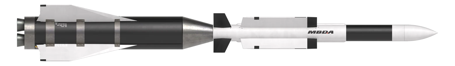 A SAMP/T Aster 30 launcher, the only autonomous European air-and-missile-defense system, deployed to Ukraine since 2023.