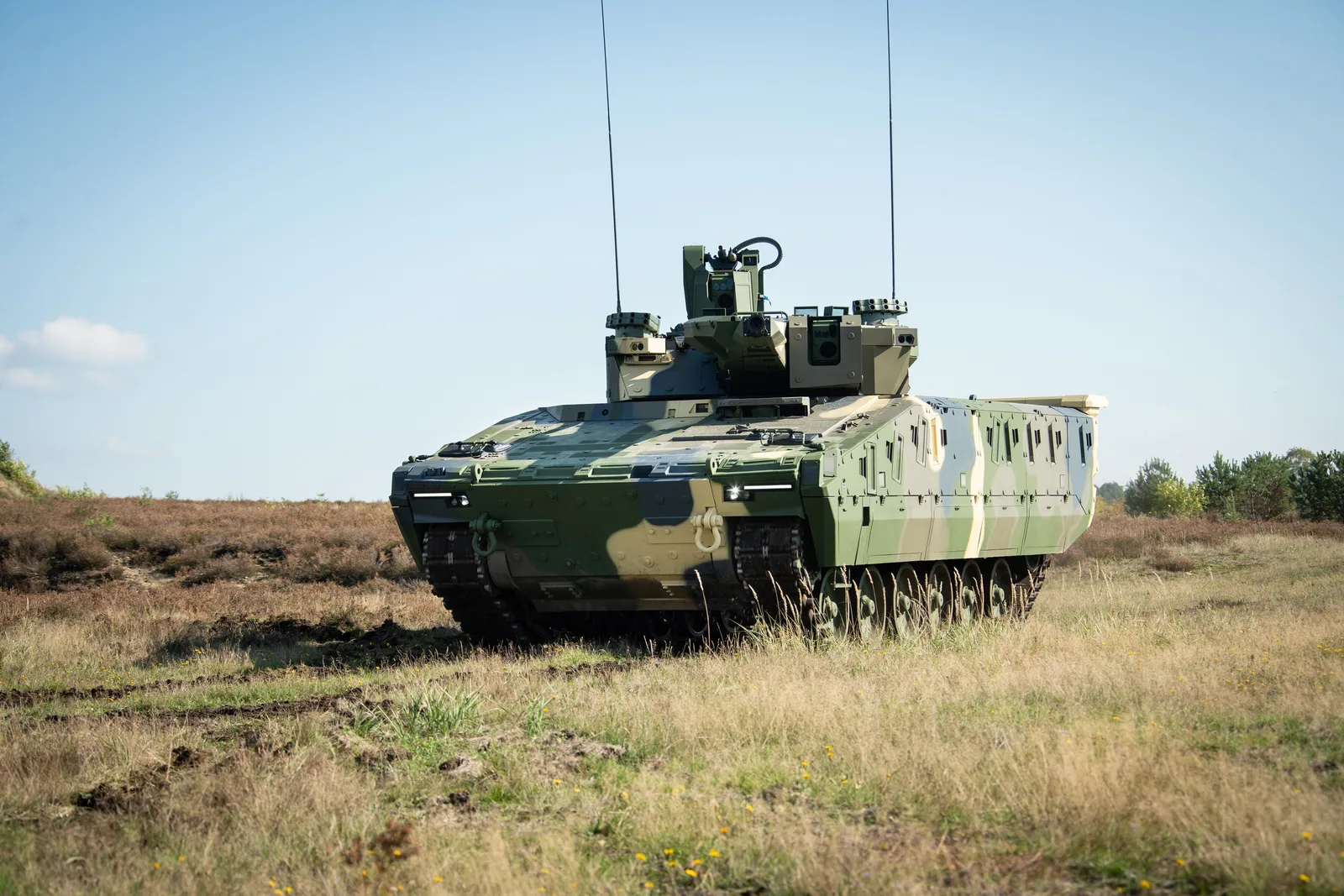 A Lynx KF41 infantry fighting vehicle, Rheinmetall's modular export design.