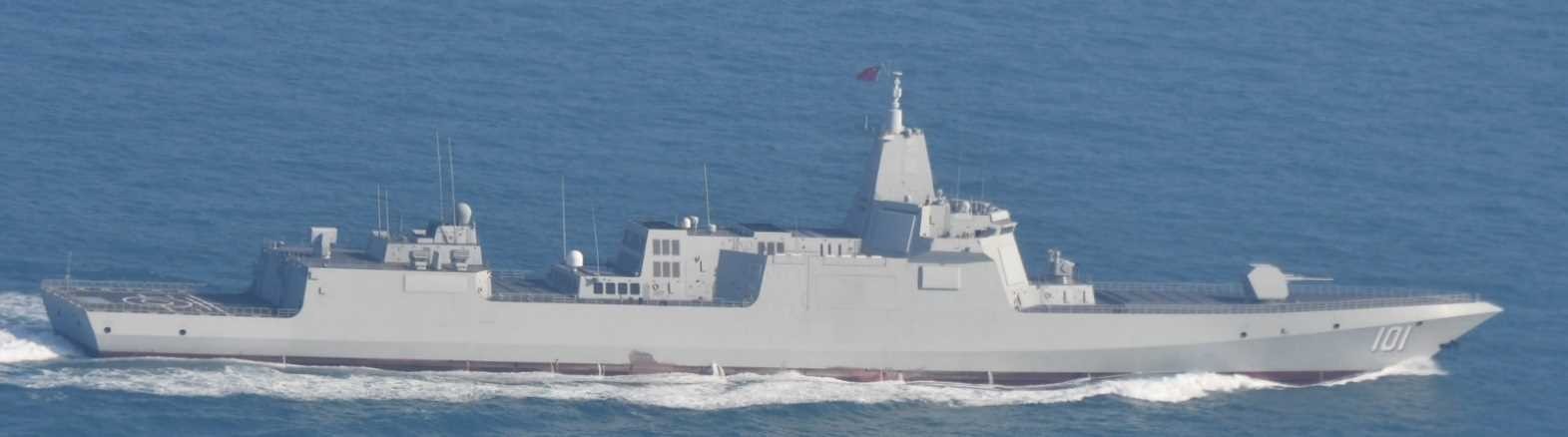 PLANS Nanchang (DDG-101), a Type 055-class destroyer, underway