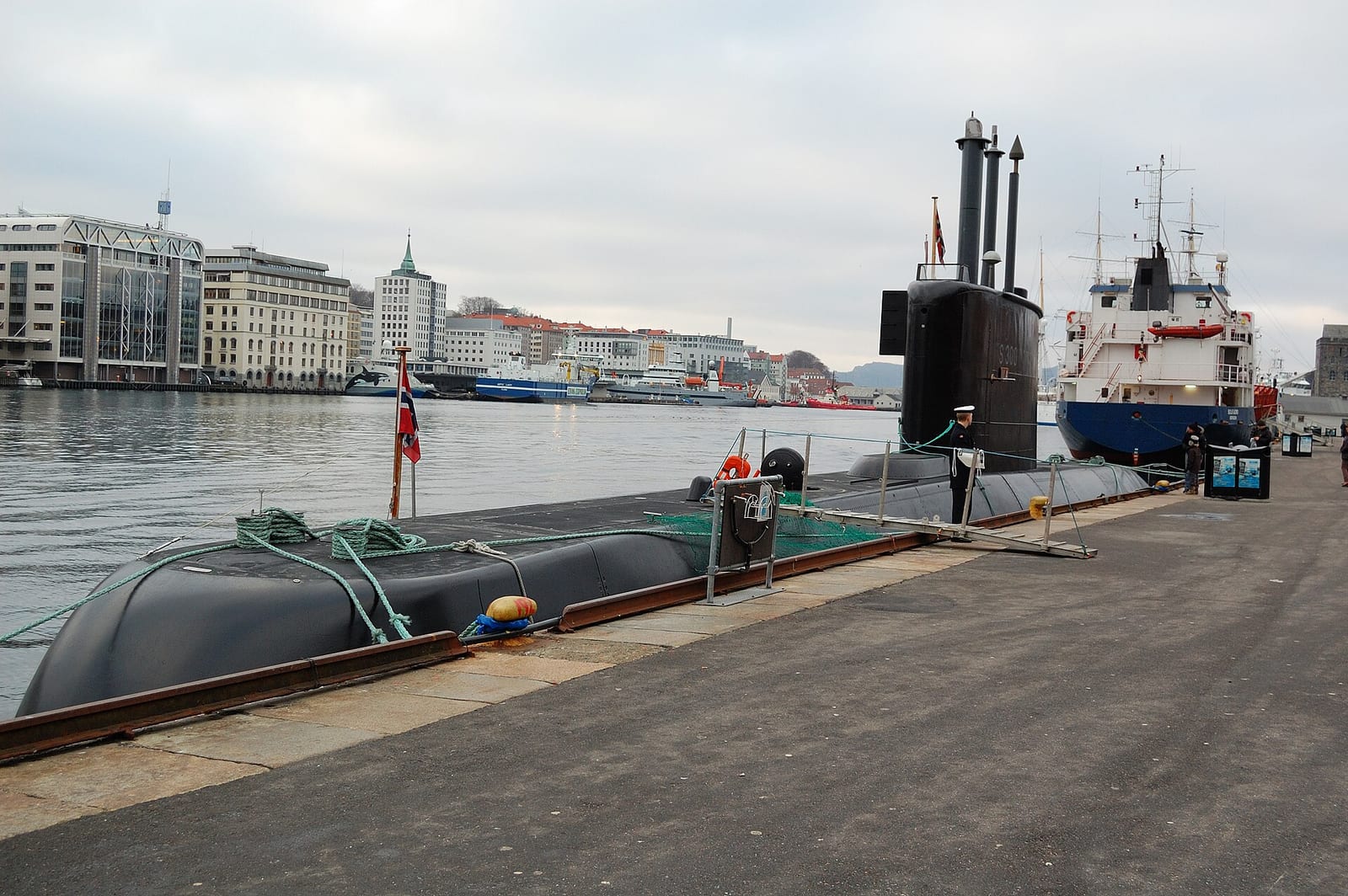 Norwegian Navy Ula-class submarine HNoMS Ula in Bergen, Norway