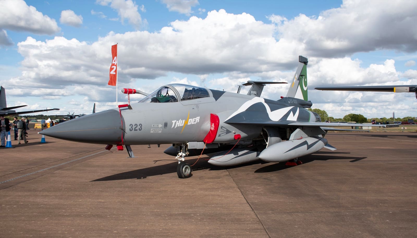 Pakistan Air Force JF-17 Thunder Block III multirole fighter, the type Pakistan's air force flies as a primary strike platform