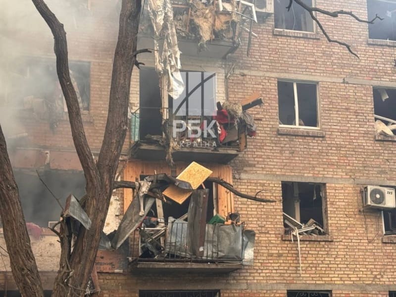 Damage in Kyiv following the May 24, 2026 Russian missile and drone attack