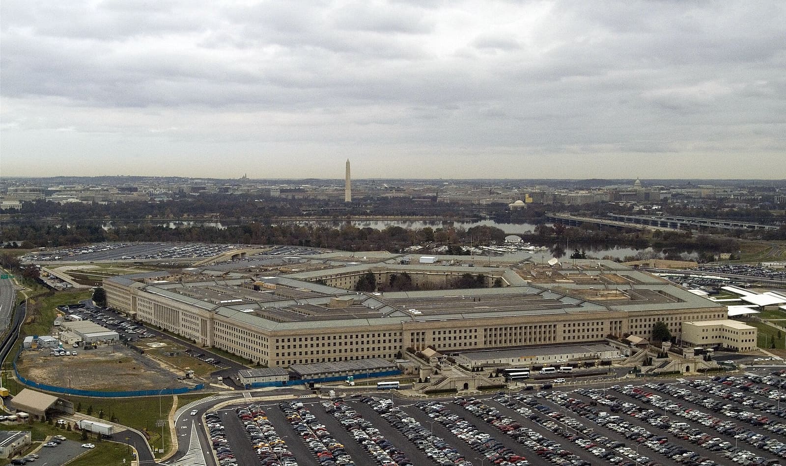 Aerial view of the Pentagon, headquarters of the United States Department of Defense