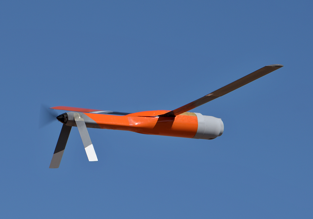 An Anduril ALTIUS-600 tactical drone in flight