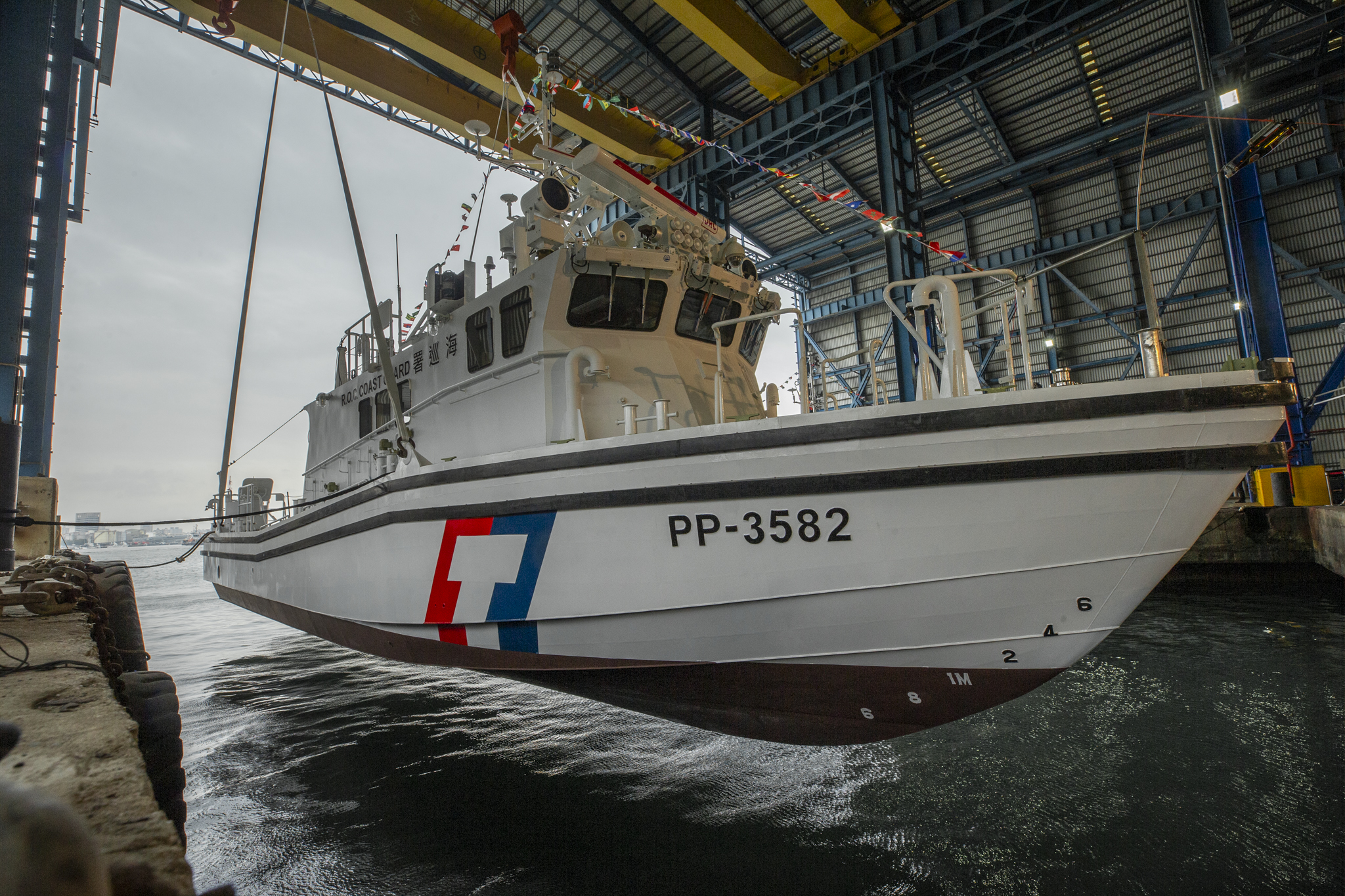 A Taiwan Coast Guard Administration patrol vessel, PP-3582, underway