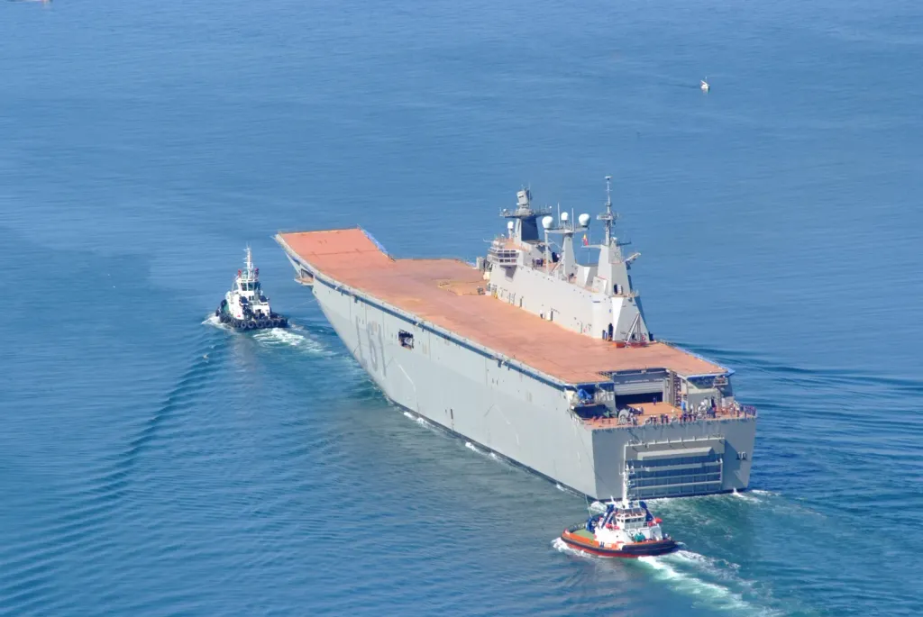 The Juan Carlos I, a Spanish warship.